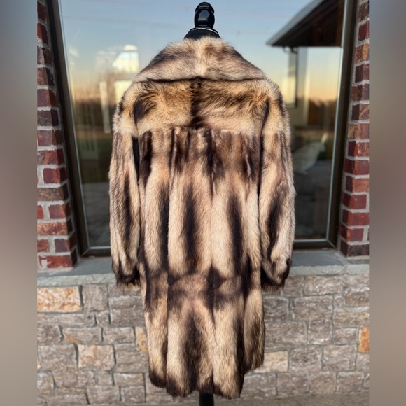 L/XL RARE German Sable Fitch Fur Swing Coat Maximilian Furs Modern Genuine Fur - Picture 5 of 14